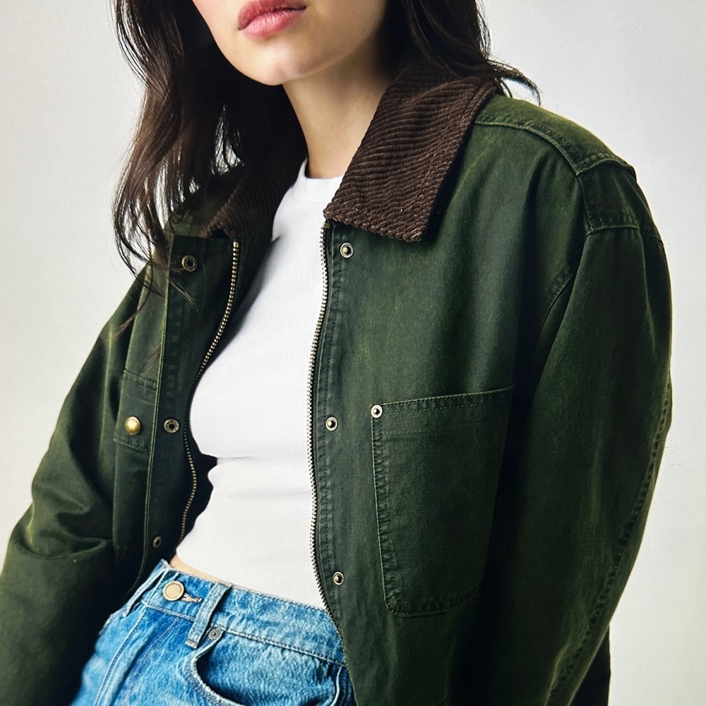 BLANK NYC Waxed Cotton Blend Barn Jacket-NWOT